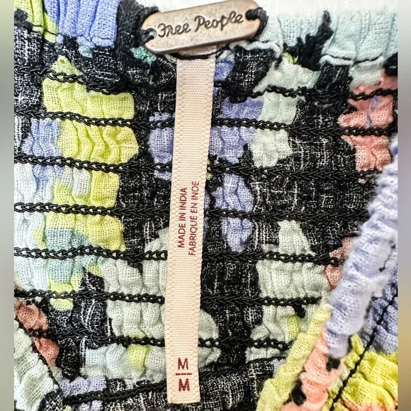 FREE PEOPLE Ariana Printed Crop Top - Size Medium - Picture 5 of 9